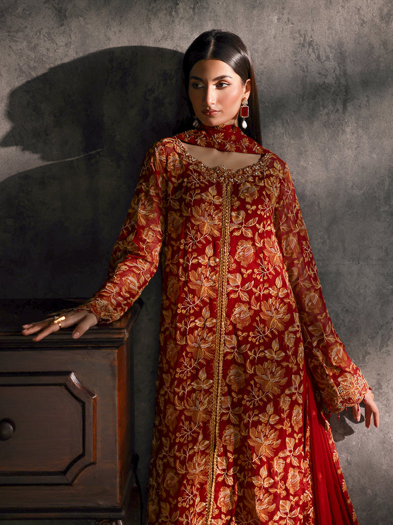 Rajbari | Sage Chiffon Edit | Rouge - Official Rajbari - Agha Fabrics UK