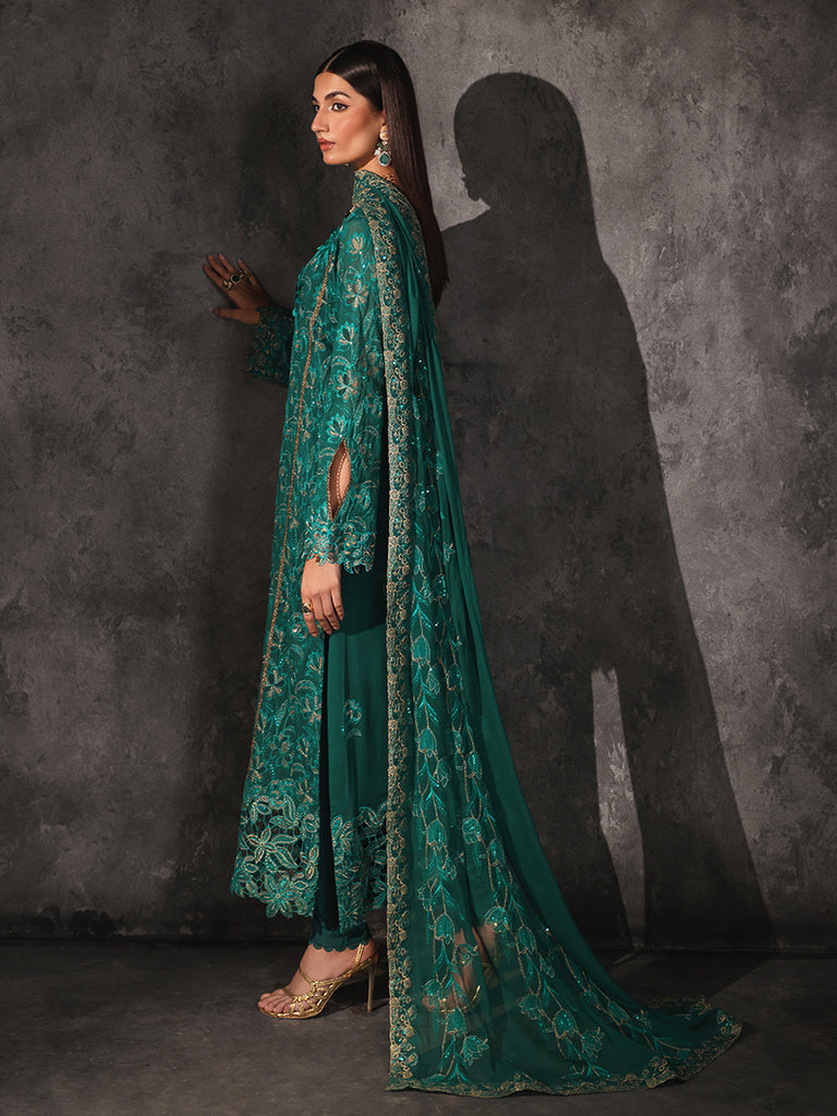 Rajbari | Sage Chiffon Edit | Opulance - Official Rajbari - Agha Fabrics UK