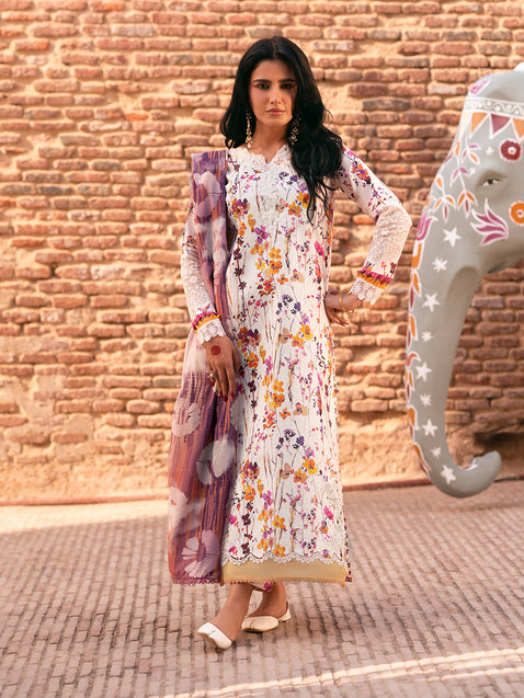 Parishay | Matsani Luxury Lawn 25 | MI - 10 - Official Parishay - Agha Fabrics UK