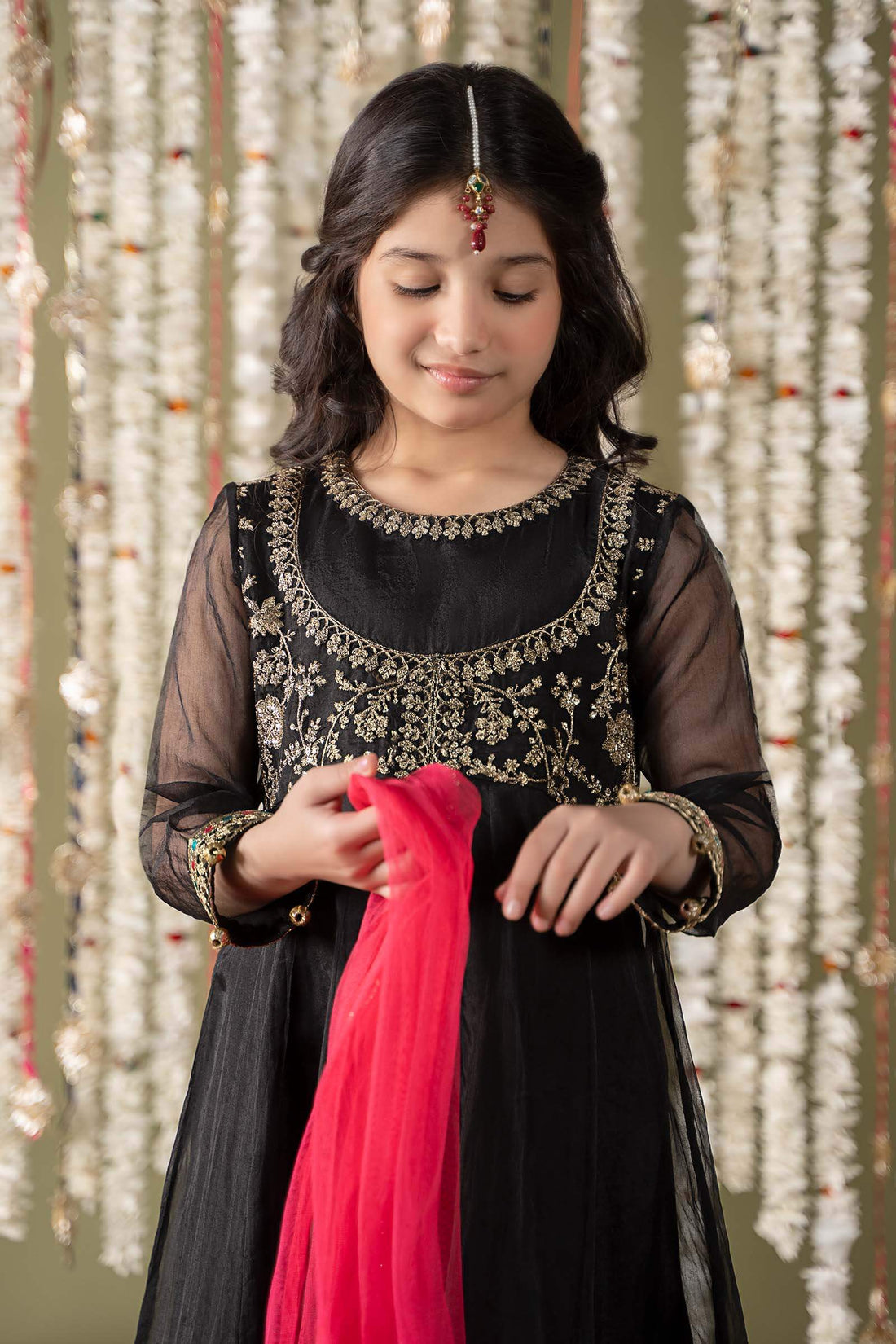 Maria B | Girls | MKS-EF25-32 (Black) -  Maria B Maria B Kids - Original Designer Dress - House of Maryam