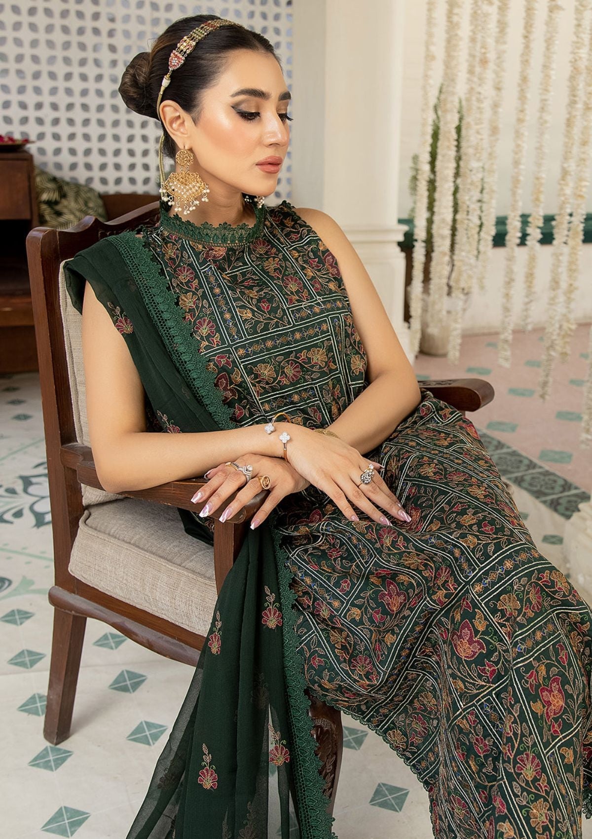 Lawn Collection - Mahnur - Mehr e Mah - MM#10 - Official Mahnur - Agha Fabrics UK