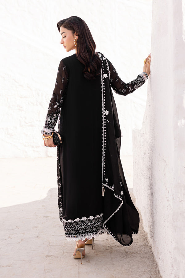 Marjjan | Elyna Lawn | REINA MP-44 (BLACK) - Official Marjjan - Agha Fabrics UK