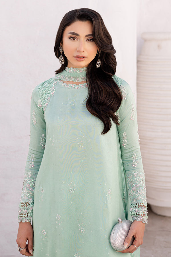 Marjjan | Elyna Lawn | NOA MP-45 (MINT GREEN) - Official Marjjan - Agha Fabrics UK