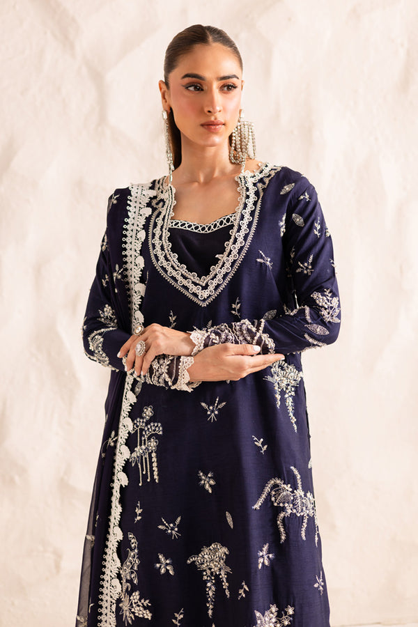 Marjjan | Elyna Lawn | IRINA MP-47 (NAVY BLUE) - Official Marjjan - Agha Fabrics UK