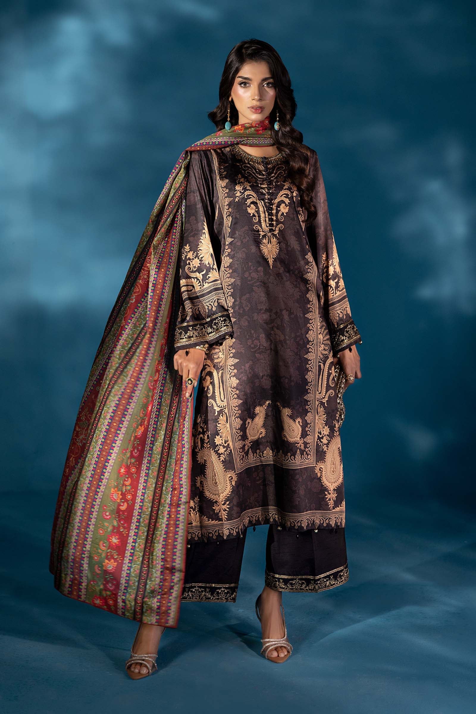 Maria B | Pre fall Dresses | MPS-W25-02 K - Official Maria B - Agha Fabrics UK