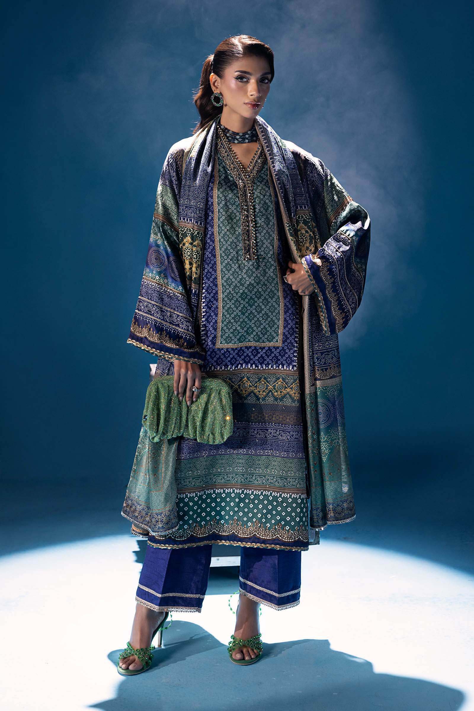 Maria B | Pre fall Dresses | MPS-W25-03 B - Official Maria B - Agha Fabrics UK