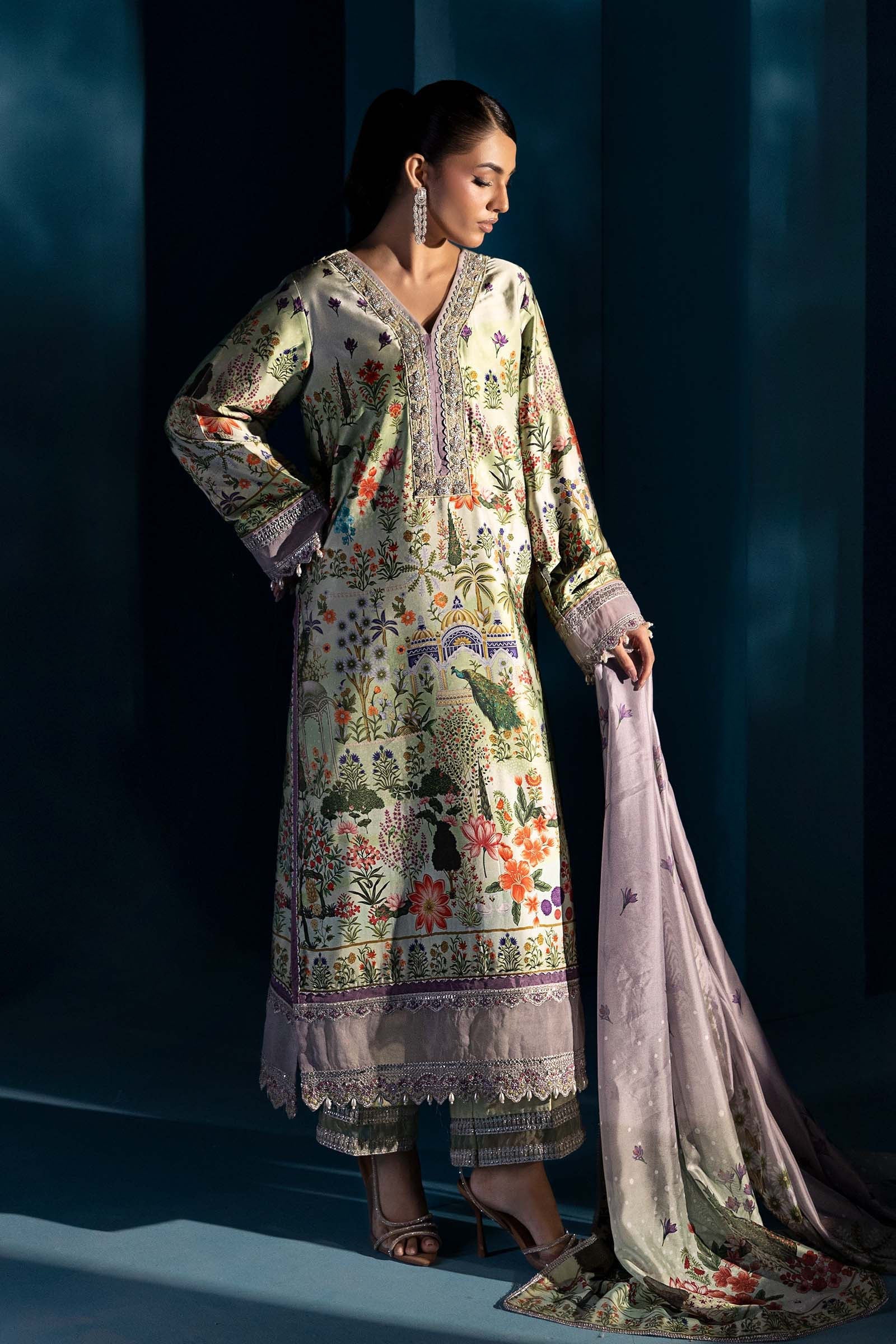 Maria B | Pre fall Dresses | MPS-W25-06 G - Official Maria B - Agha Fabrics UK