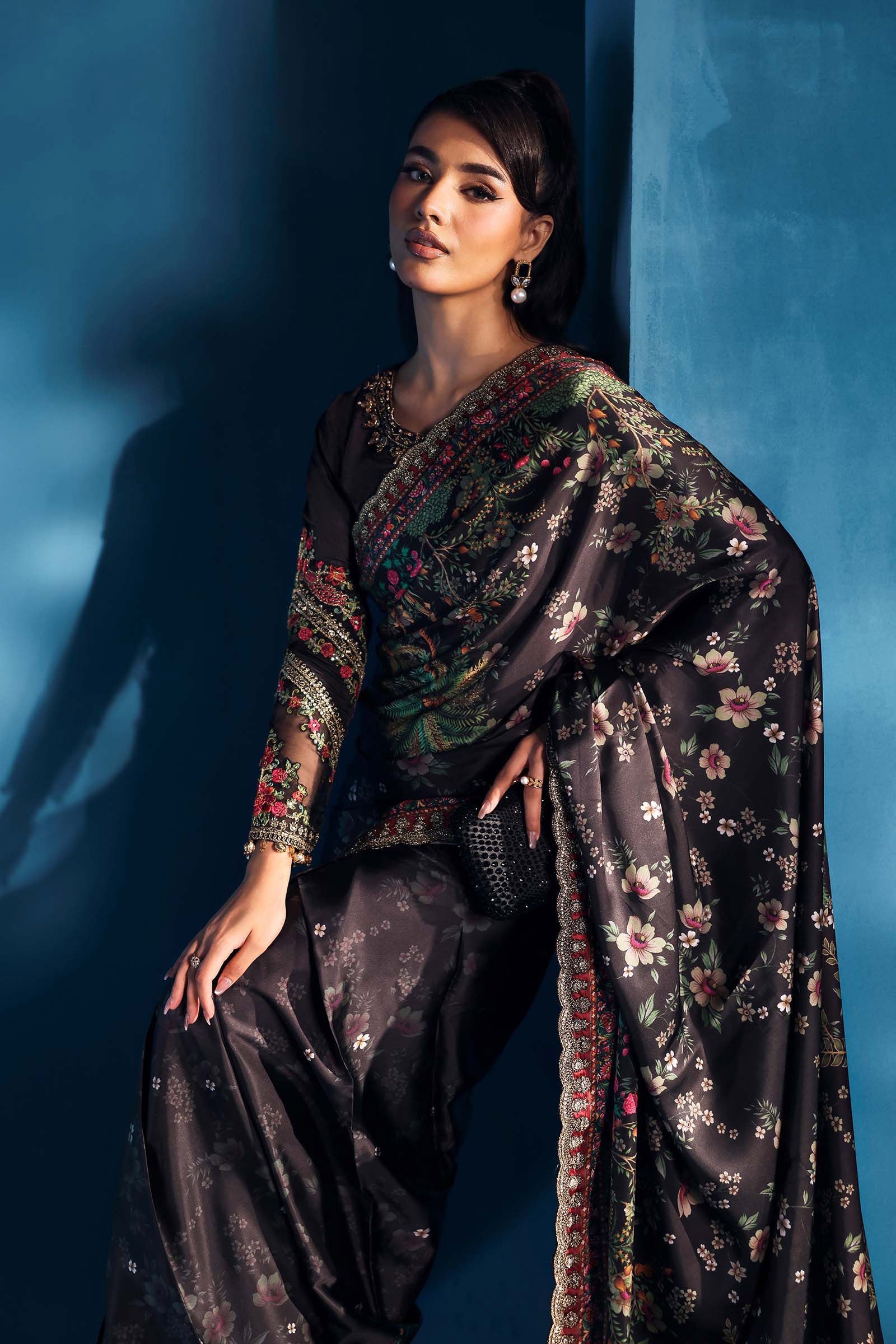 Maria B | Pre fall Dresses | MPS-W25-01 C - Official Maria B - Agha Fabrics UK