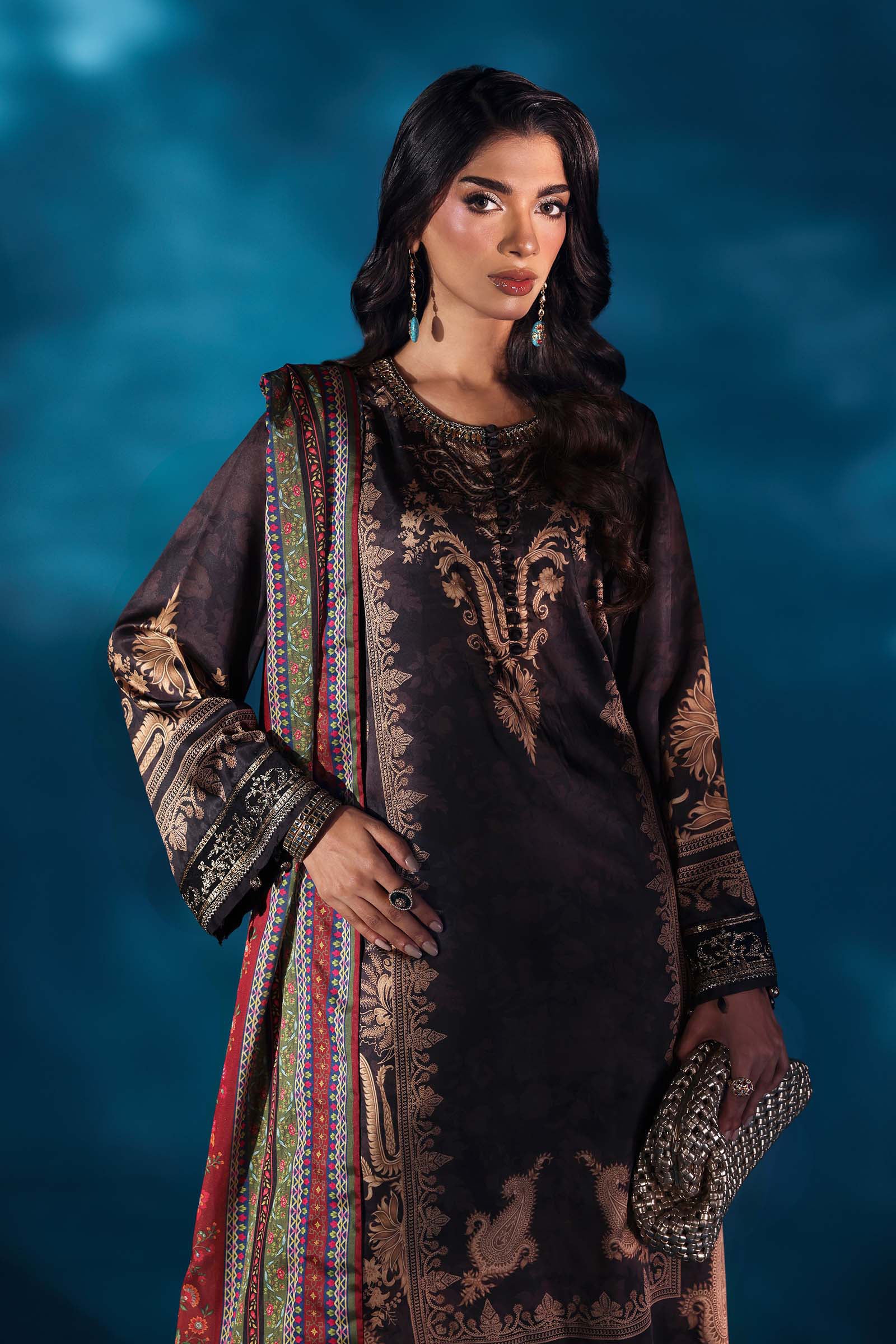 Maria B | Pre fall Dresses | MPS-W25-02 K - Official Maria B - Agha Fabrics UK