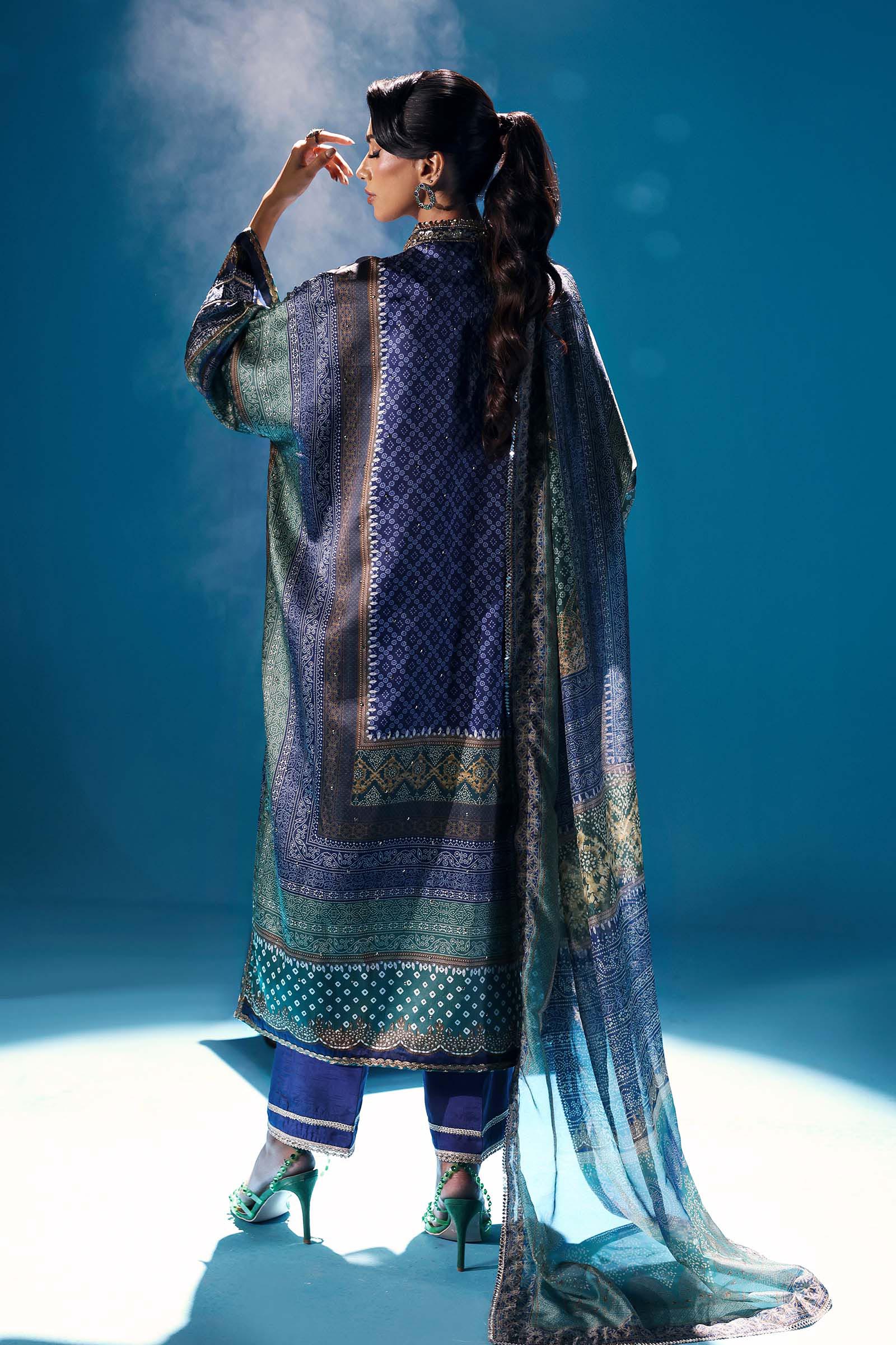 Maria B | Pre fall Dresses | MPS-W25-03 B - Official Maria B - Agha Fabrics UK