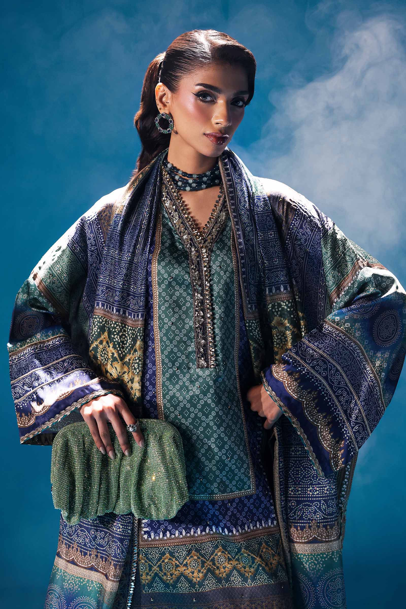 Maria B | Pre fall Dresses | MPS-W25-03 B - Official Maria B - Agha Fabrics UK