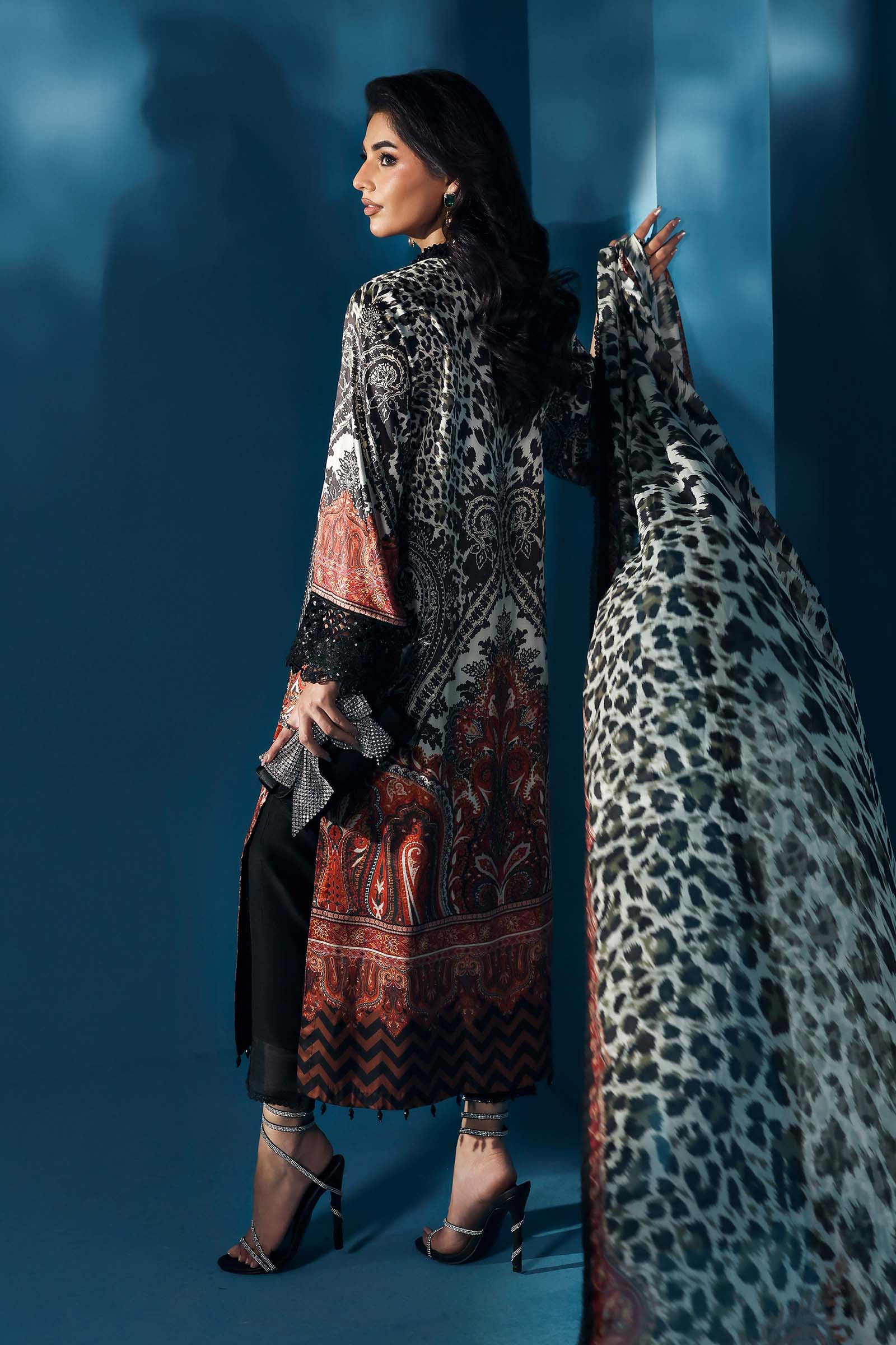 Maria B | Pre fall Dresses | MPS-W25-04 B - Official Maria B - Agha Fabrics UK