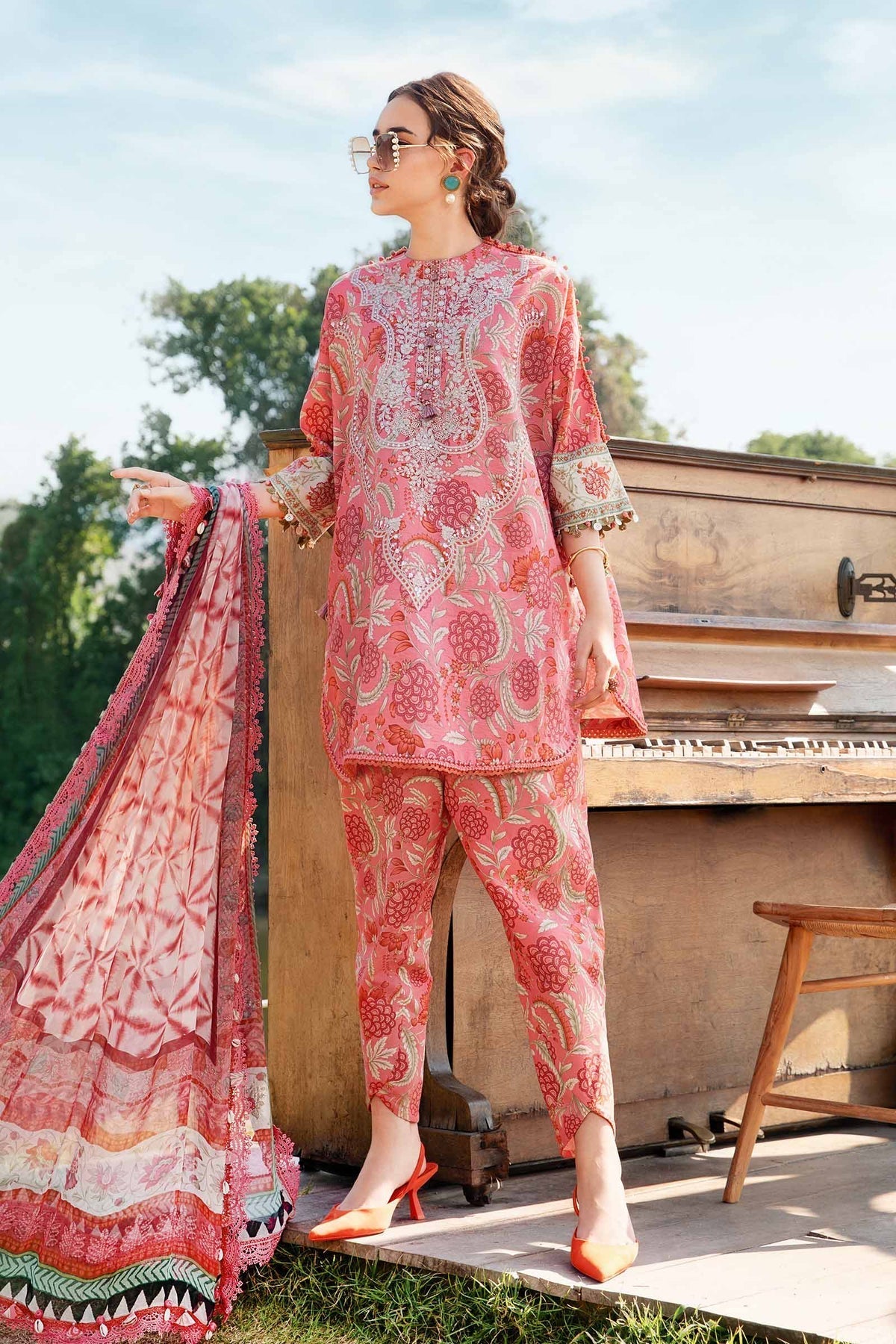 Maria B | M Prints 25 | MPT-2513-A - Official Maria B - Agha Fabrics UK
