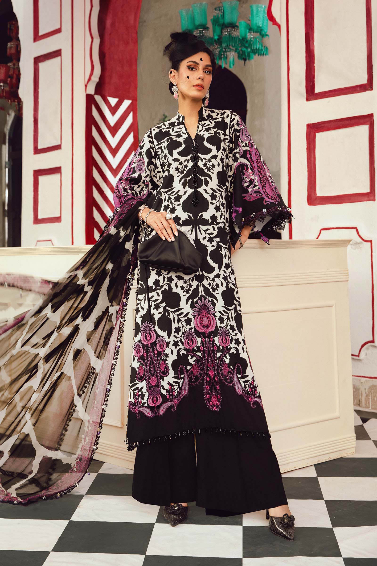 Maria B | M Prints Winter 25 | MPT-2704-B - Official Maria B - Agha Fabrics UK