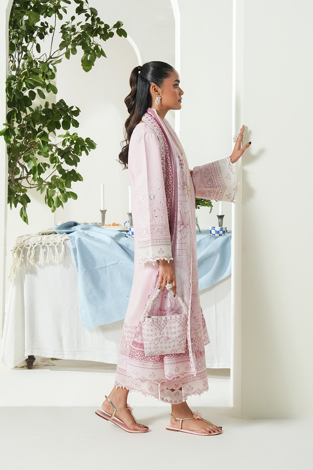 Maryum N Maria | Soiree Lawn | Salmon