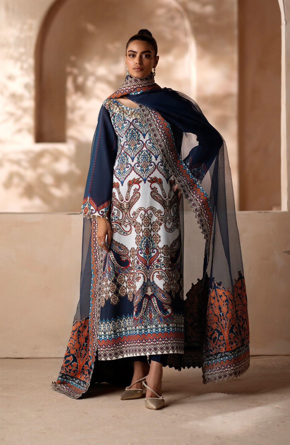 Maryum N Maria | Zeil Winter | CHARVI - MS40098 -  Maryam N Maria Ladies Clothes -  Agha Fabrics