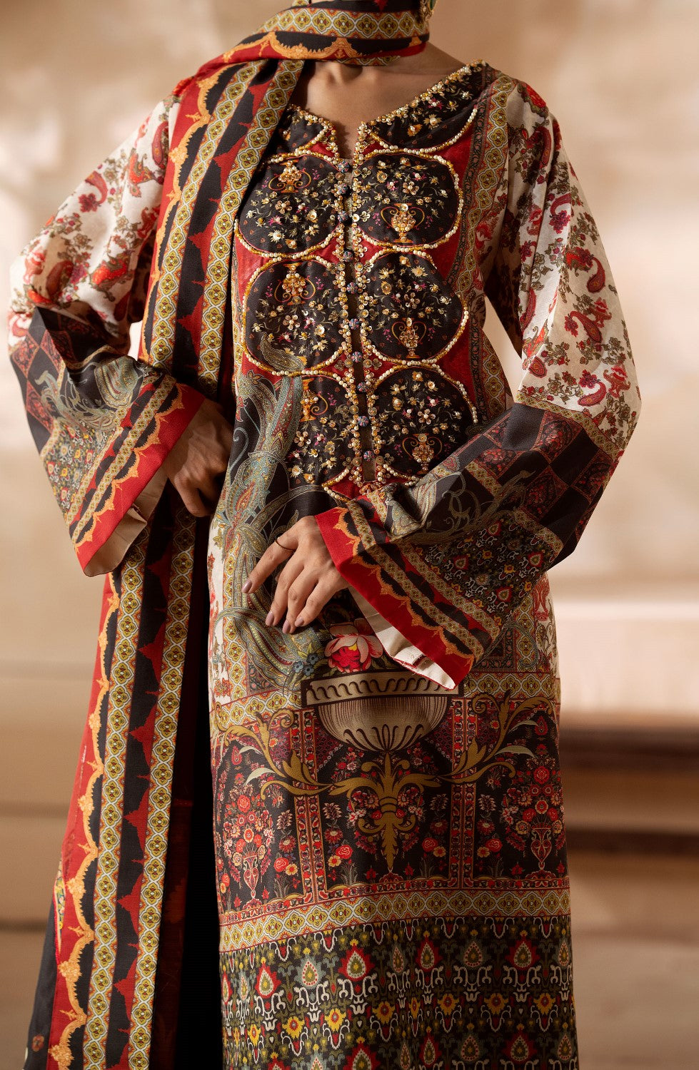 Maryum N Maria | Zeil Winter | SAMAIRA - MS40104 -  Maryam N Maria Ladies Clothes -  Agha Fabrics