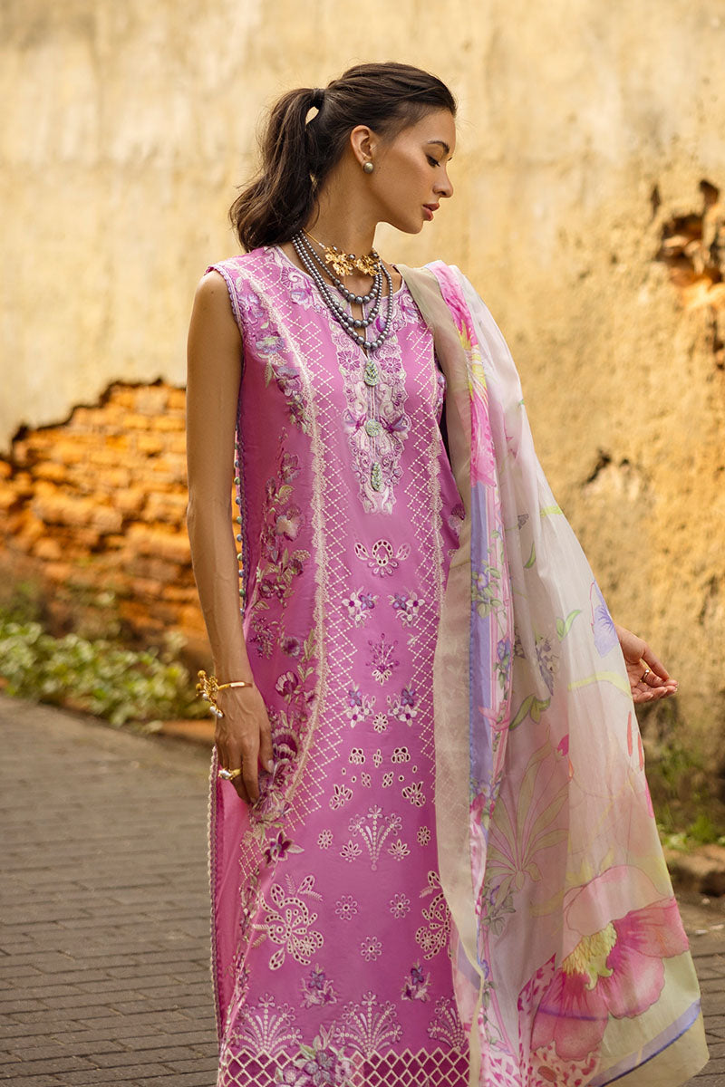 Mushq | Manaram Luxury Lawn 25 | Timeless Wave - Official Mushq - Agha Fabrics UK