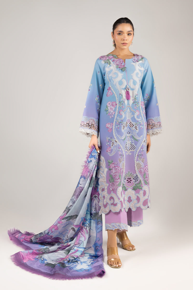 Mushq | Manaram Luxury Lawn 25 | Whispering Melody - Official Mushq - Agha Fabrics UK