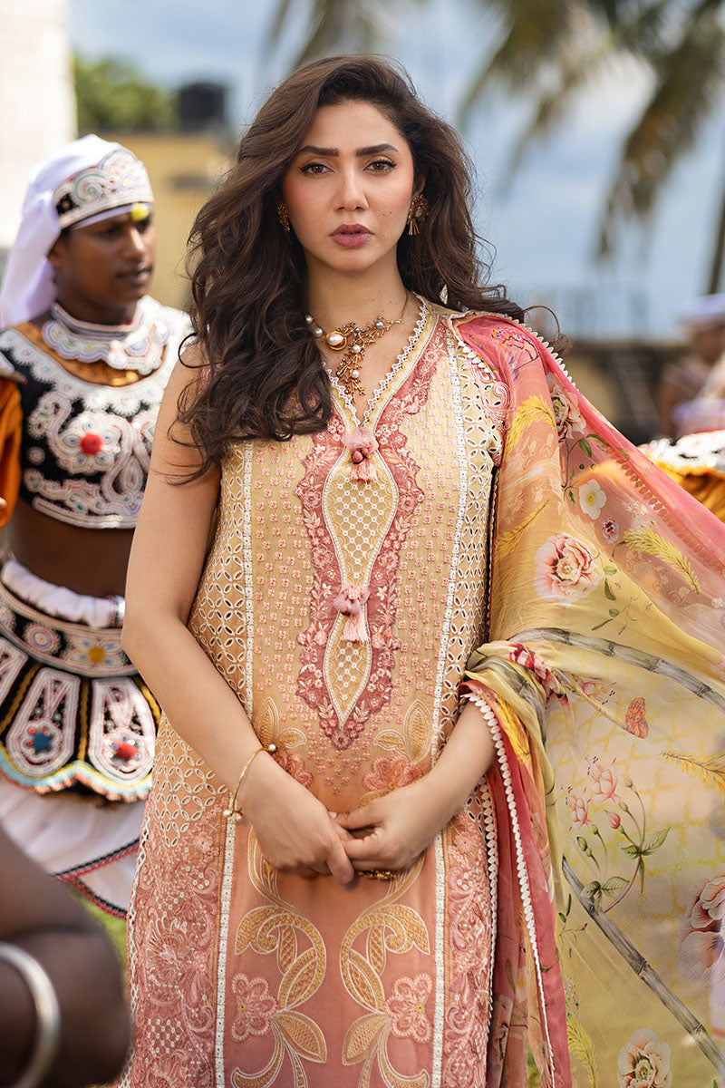 Mushq | Manaram Luxury Lawn 25 | Tranquil Spark - Official Mushq - Agha Fabrics UK