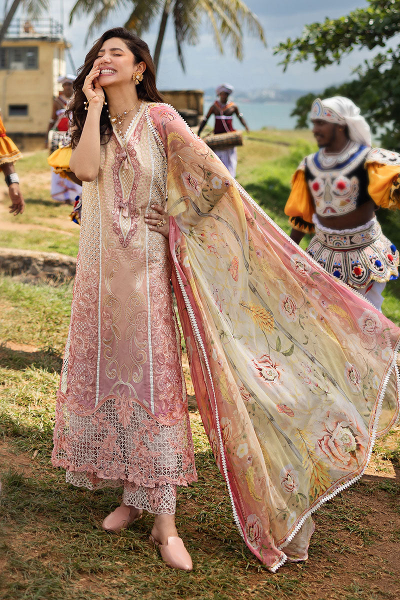 Mushq | Manaram Luxury Lawn 25 | Tranquil Spark - Official Mushq - Agha Fabrics UK