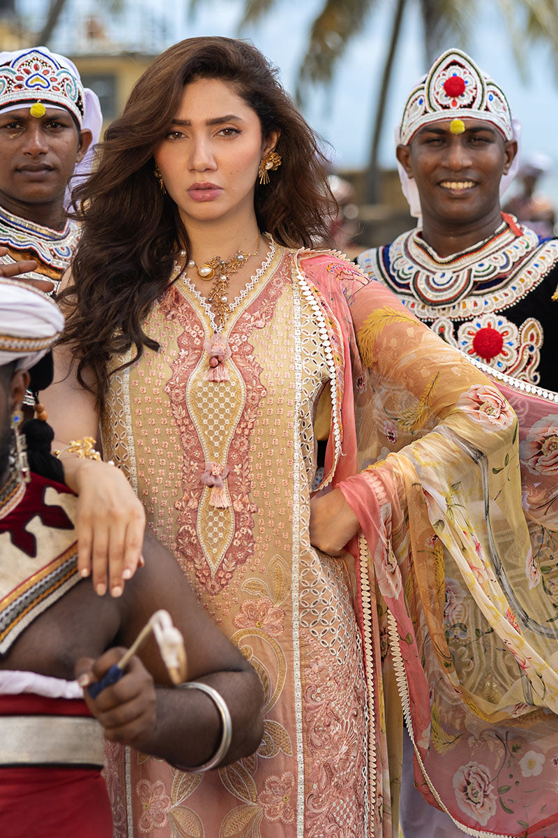 Mushq | Manaram Luxury Lawn 25 | Tranquil Spark - Official Mushq - Agha Fabrics UK