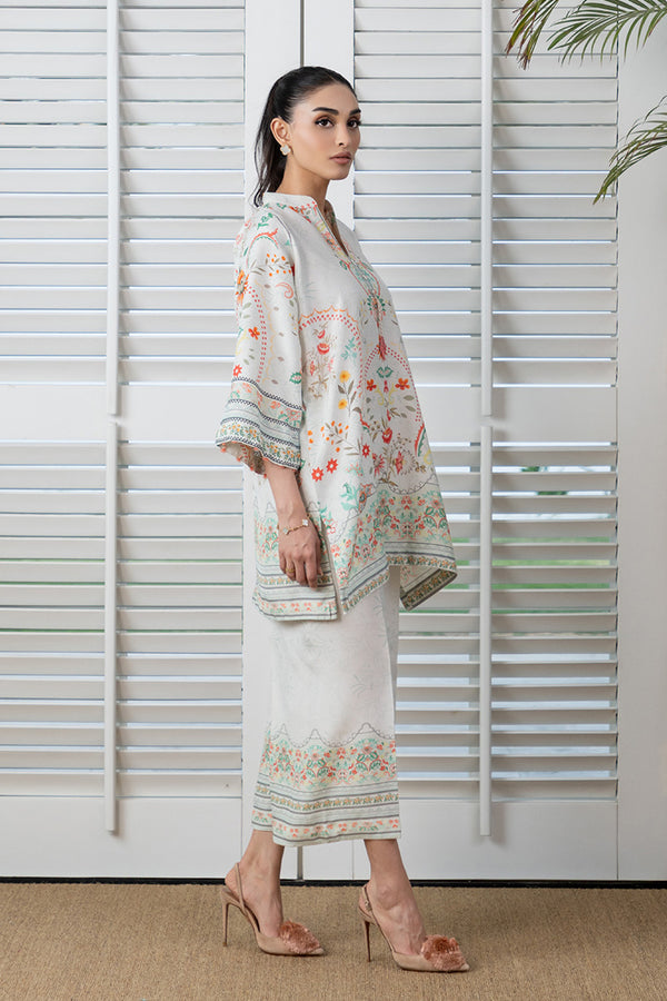 Mina Hassan | Signature Prints | Ivory Glam