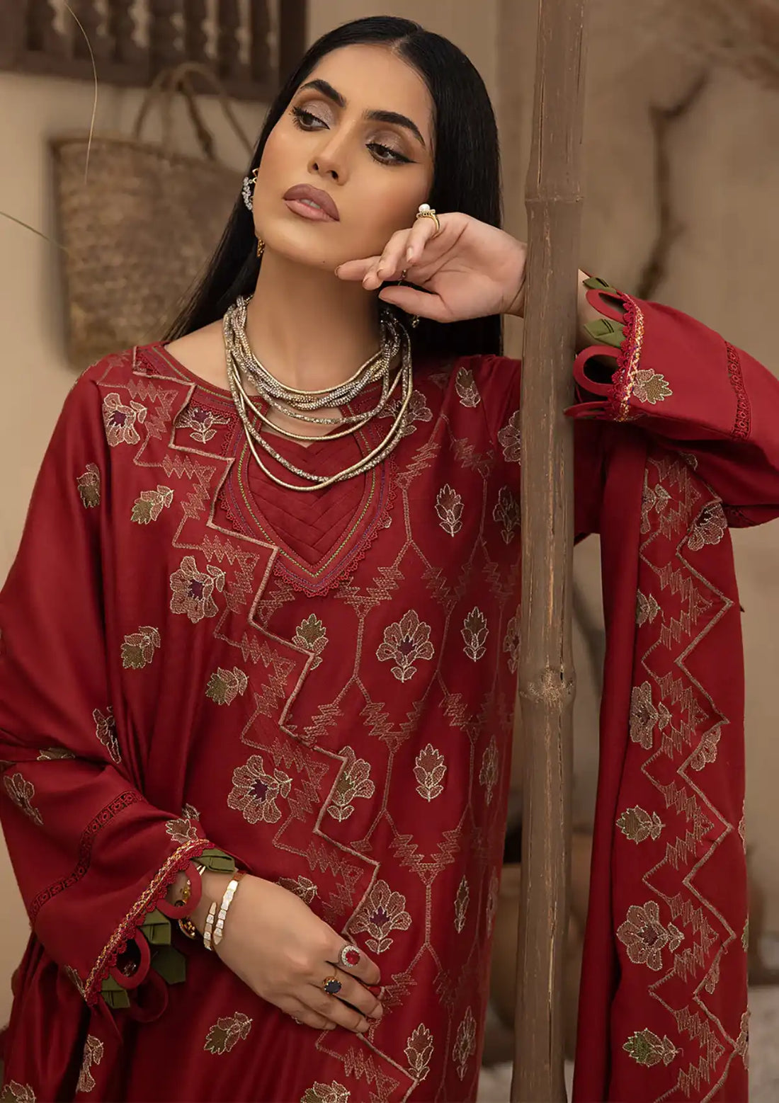 Winter Collection - Mahnur - Mehru - Cashmere Wool - MW#11 - Official Mahnur - Agha Fabrics UK