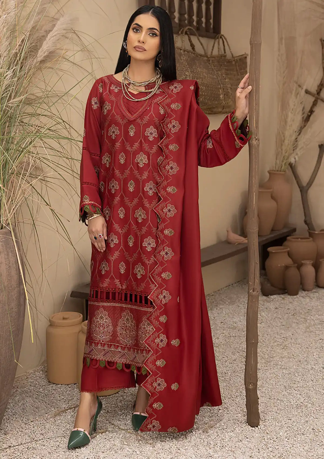 Winter Collection - Mahnur - Mehru - Cashmere Wool - MW#11 - Official Mahnur - Agha Fabrics UK