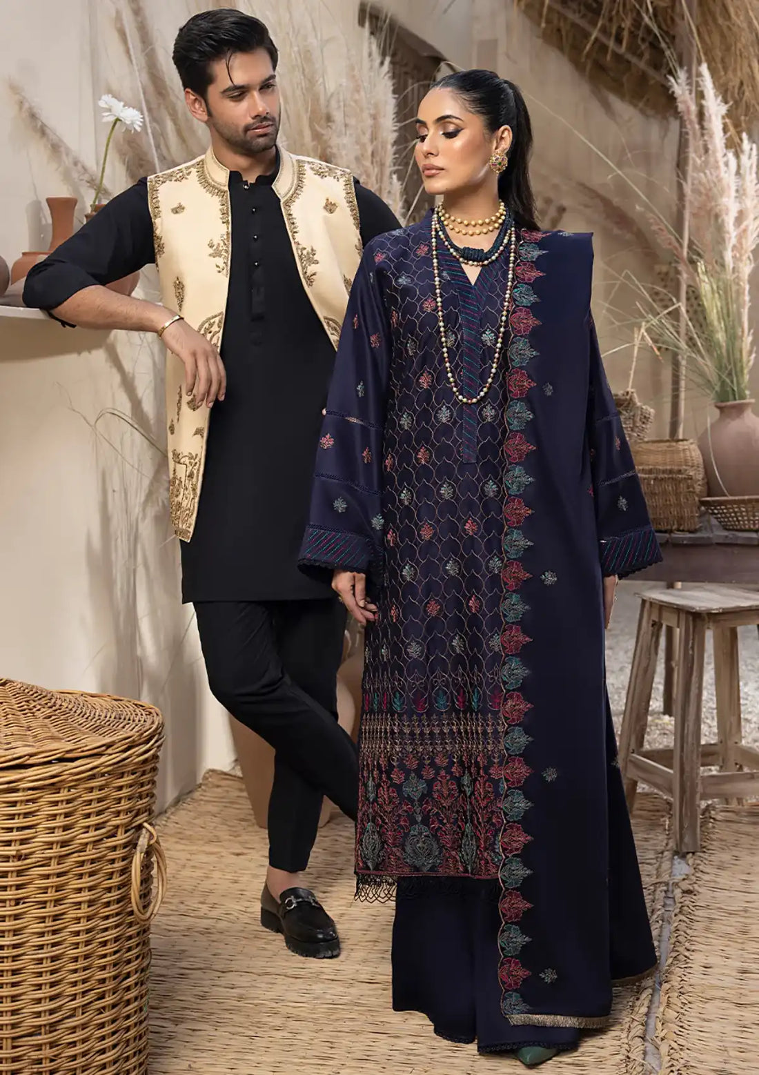 Winter Collection - Mahnur - Mehru - Cashmere Wool - MW#12 - Official Mahnur - Agha Fabrics UK