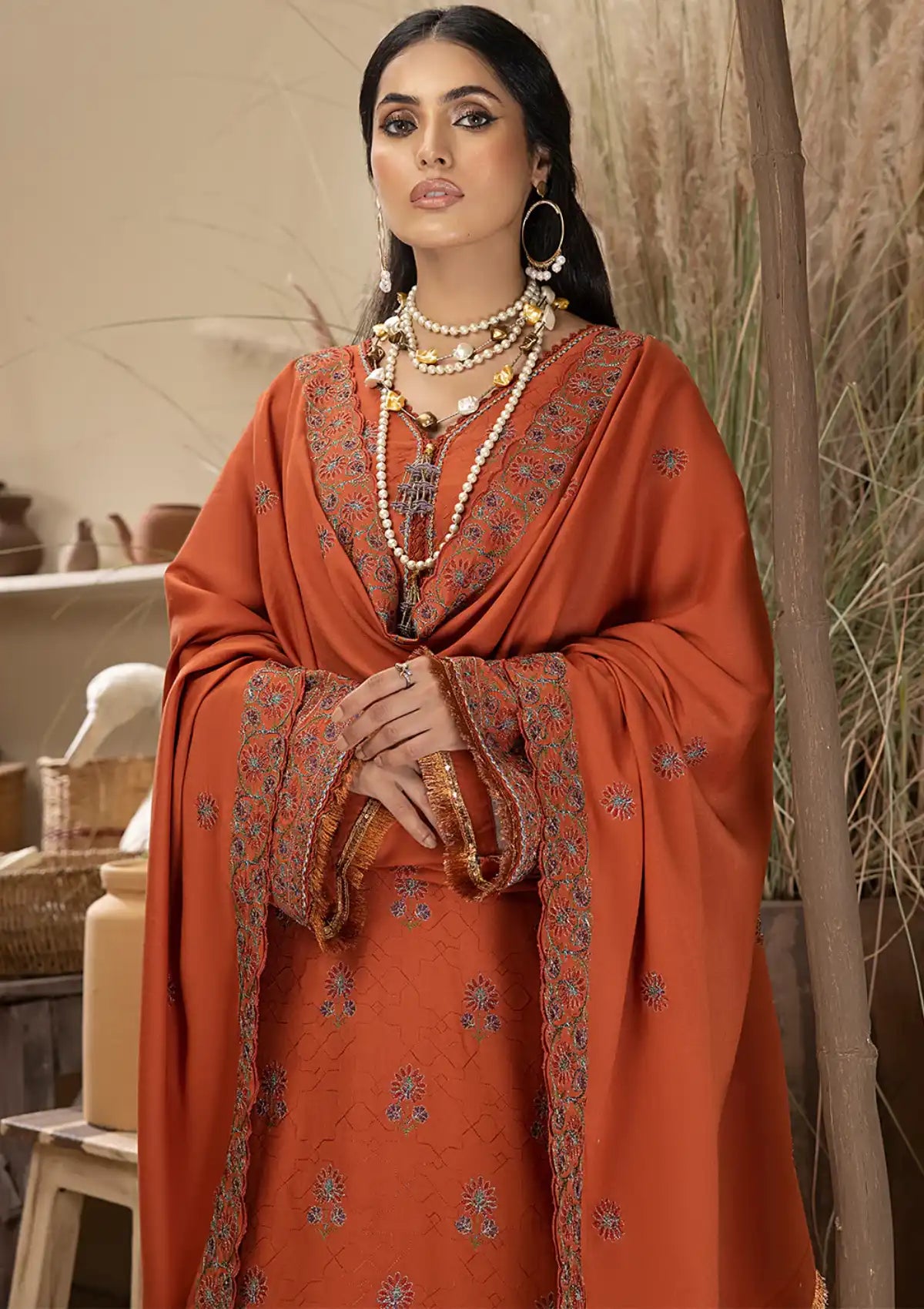 Winter Collection - Mahnur - Mehru - Cashmere Wool - MW#03 - Official Mahnur - Agha Fabrics UK