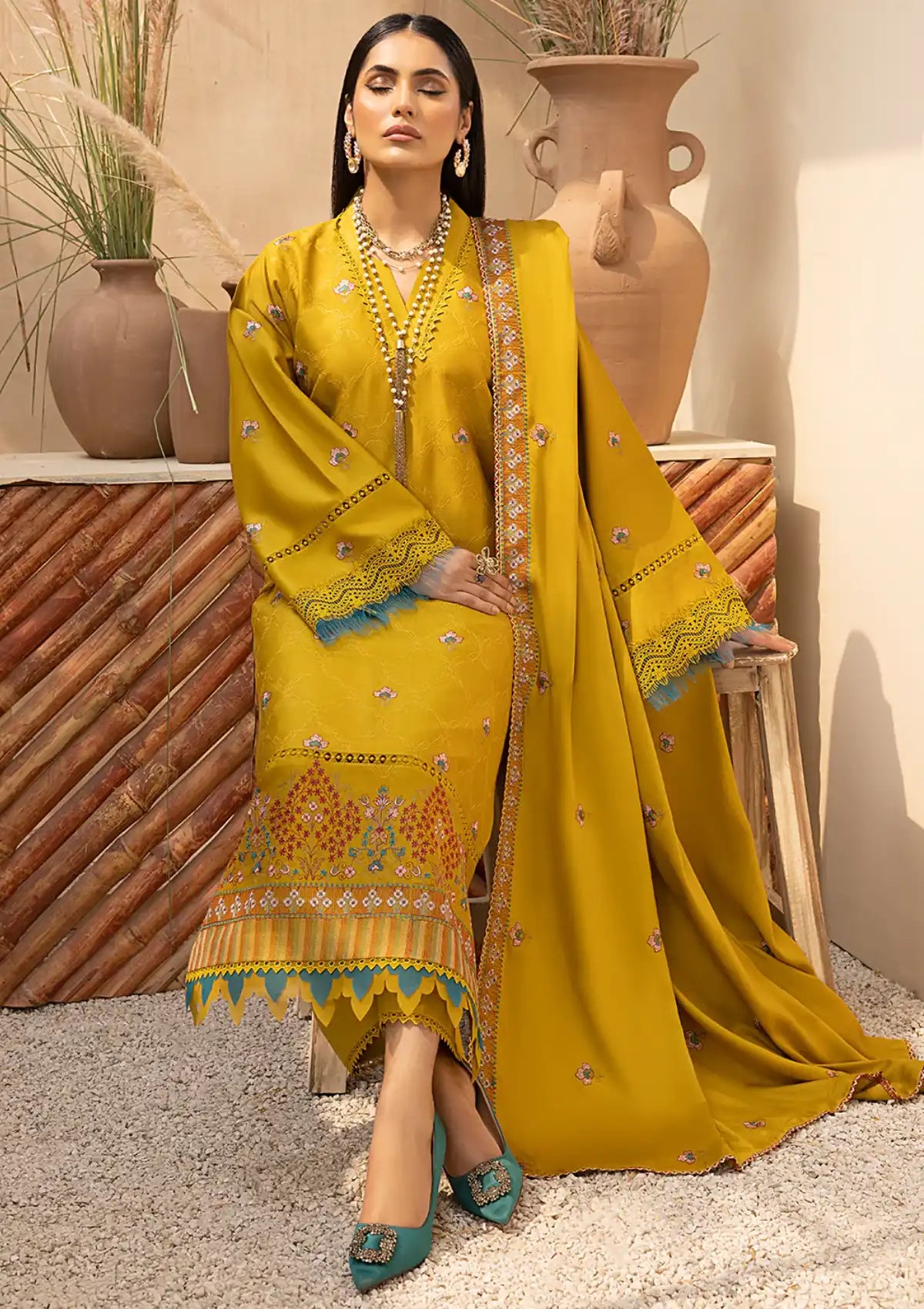 Winter Collection - Mahnur - Mehru - Cashmere Wool - MW#05 - Official Mahnur - Agha Fabrics UK