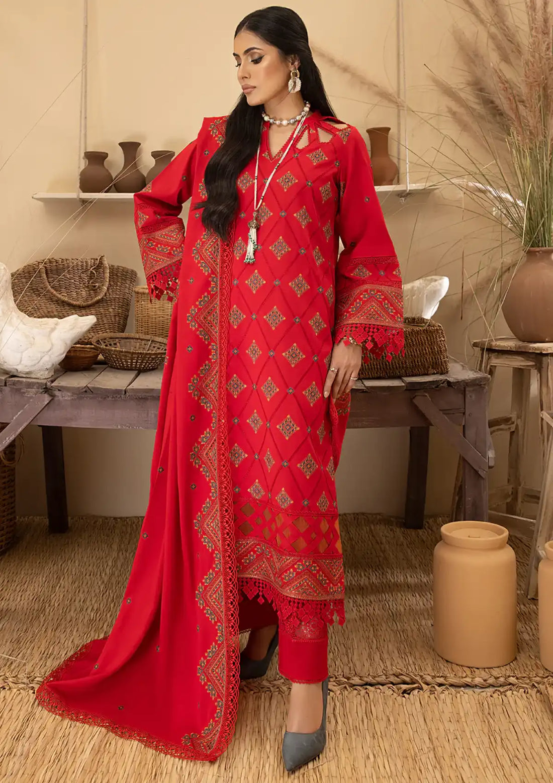 Winter Collection - Mahnur - Mehru - Cashmere Wool - MW#07 - Official Mahnur - Agha Fabrics UK