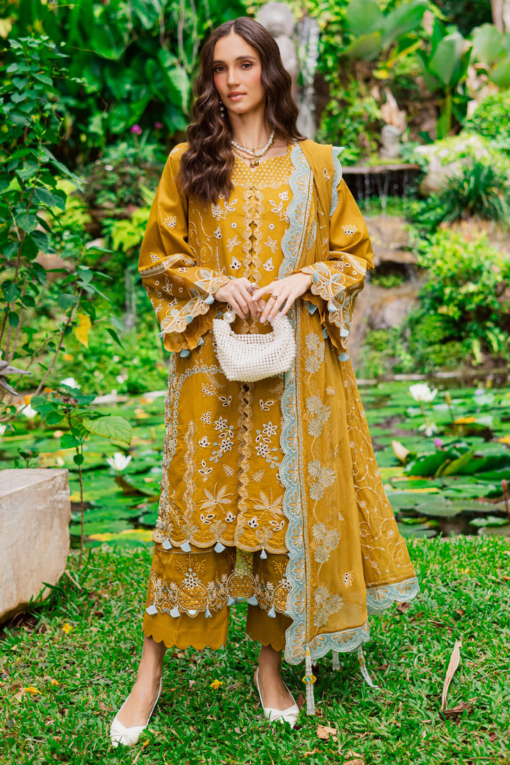 Marjjan | Bella Karandi 25 | MWK-38 A (MUSTARD) - Official Marjjan - Agha Fabrics UK
