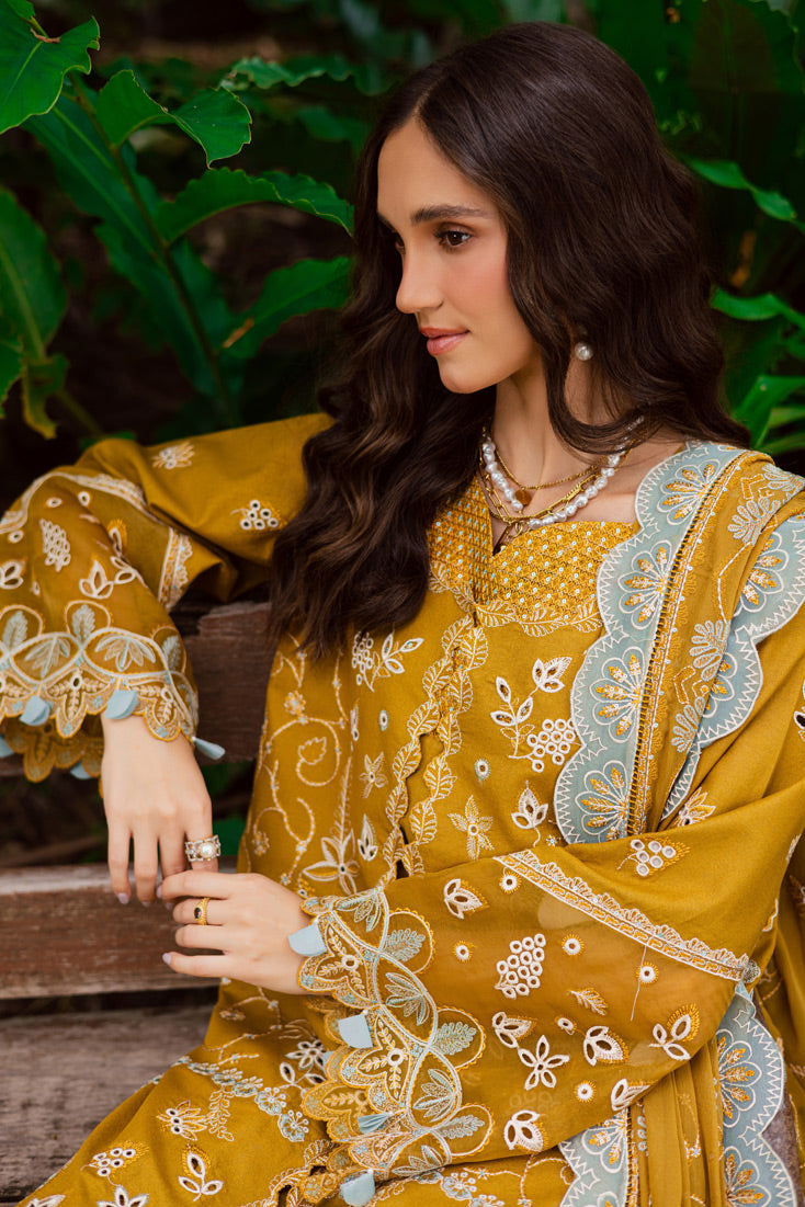 Marjjan | Bella Karandi 25 | MWK-38 A (MUSTARD) - Official Marjjan - Agha Fabrics UK