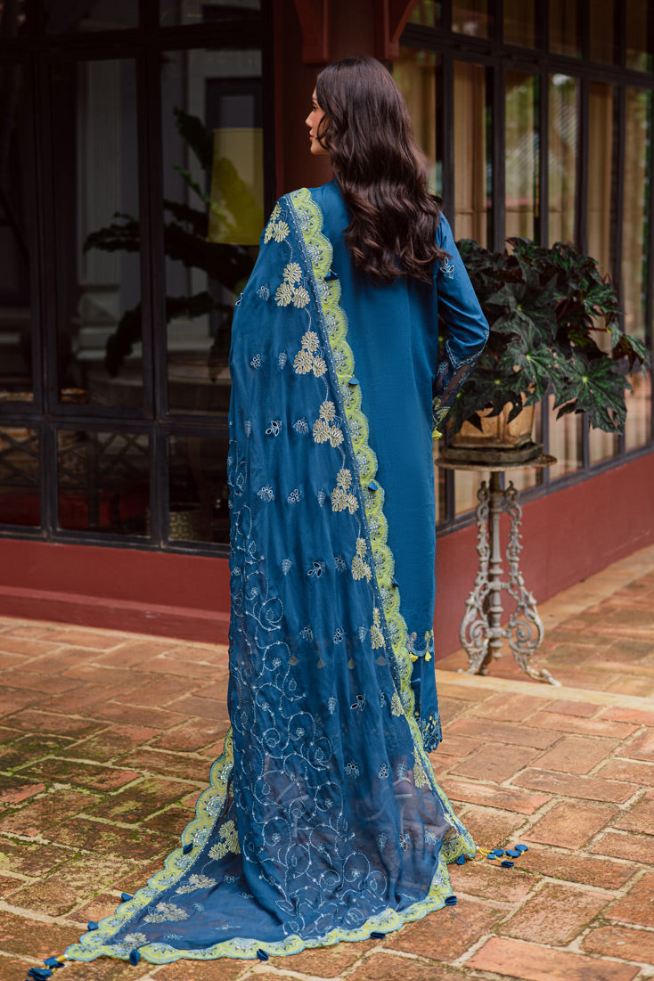 Marjjan | Bella Karandi 25 | MWK-38 B (TEAL BLUE) - Official Marjjan - Agha Fabrics UK