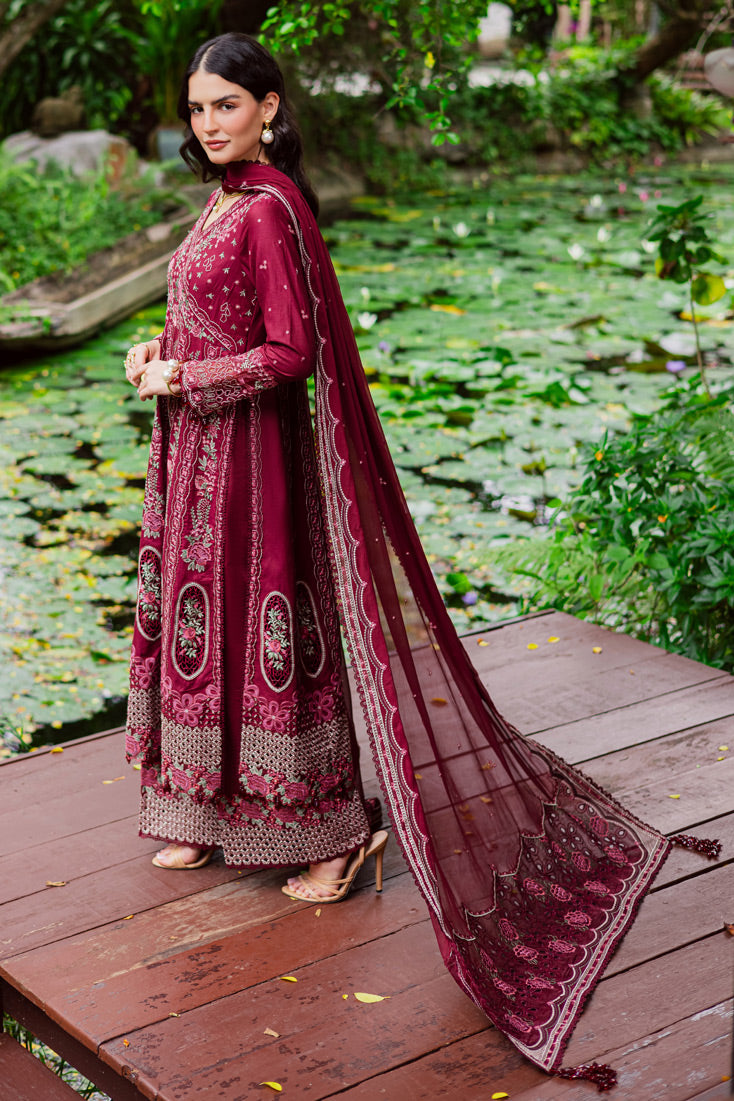 Marjjan | Bella Karandi 25 | MWK-39 A (MEHROON) - Official Marjjan - Agha Fabrics UK