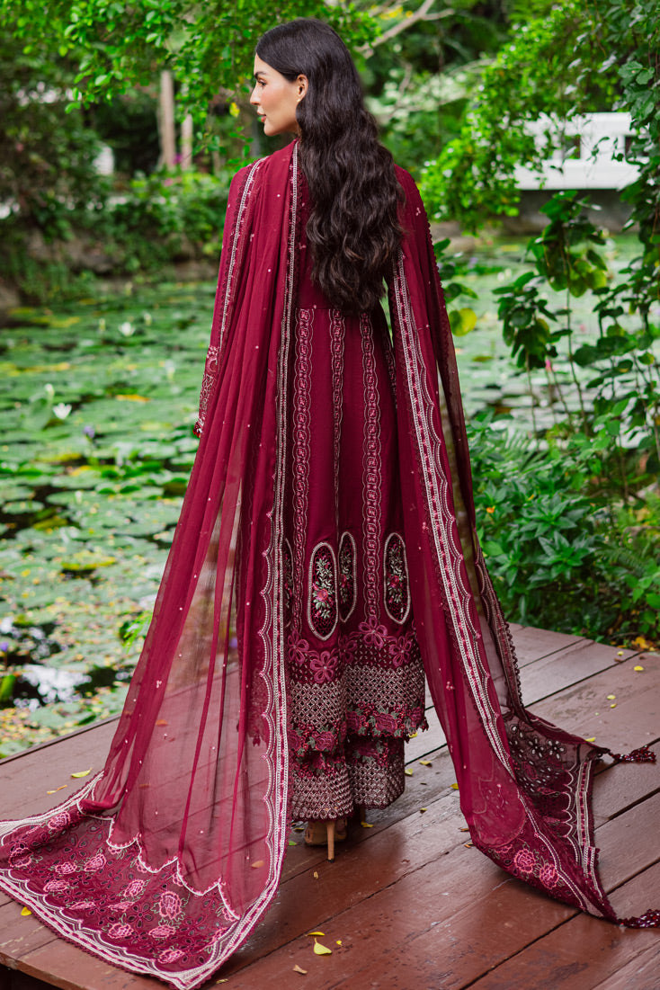 Marjjan | Bella Karandi 25 | MWK-39 A (MEHROON) - Official Marjjan - Agha Fabrics UK