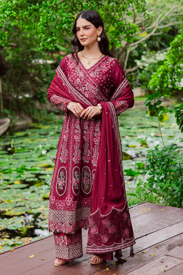 Marjjan | Bella Karandi 25 | MWK-39 A (MEHROON) - Official Marjjan - Agha Fabrics UK