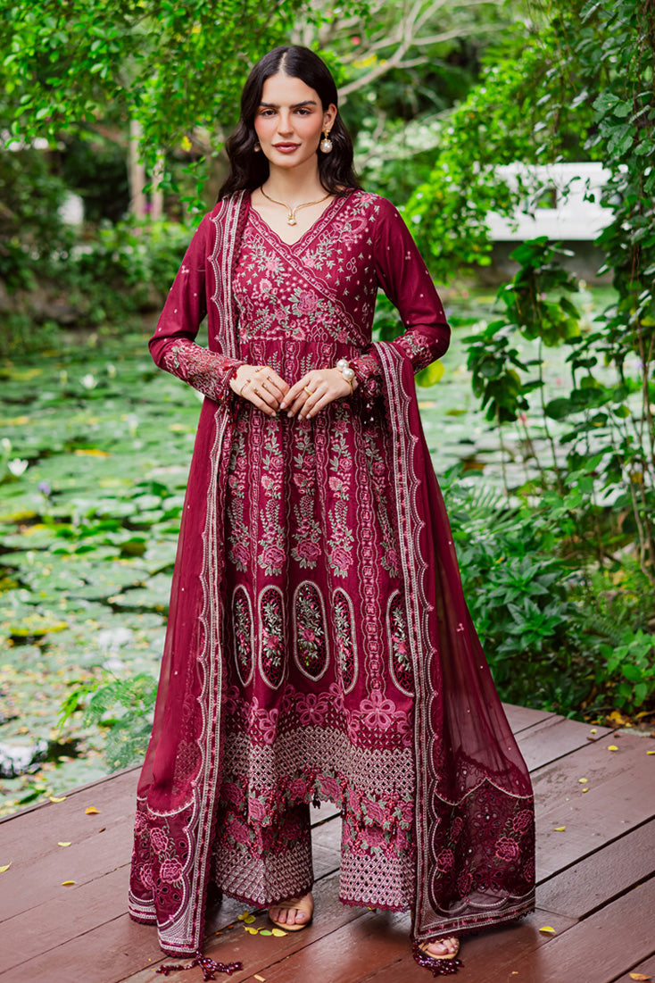 Marjjan | Bella Karandi 25 | MWK-39 A (MEHROON) - Official Marjjan - Agha Fabrics UK