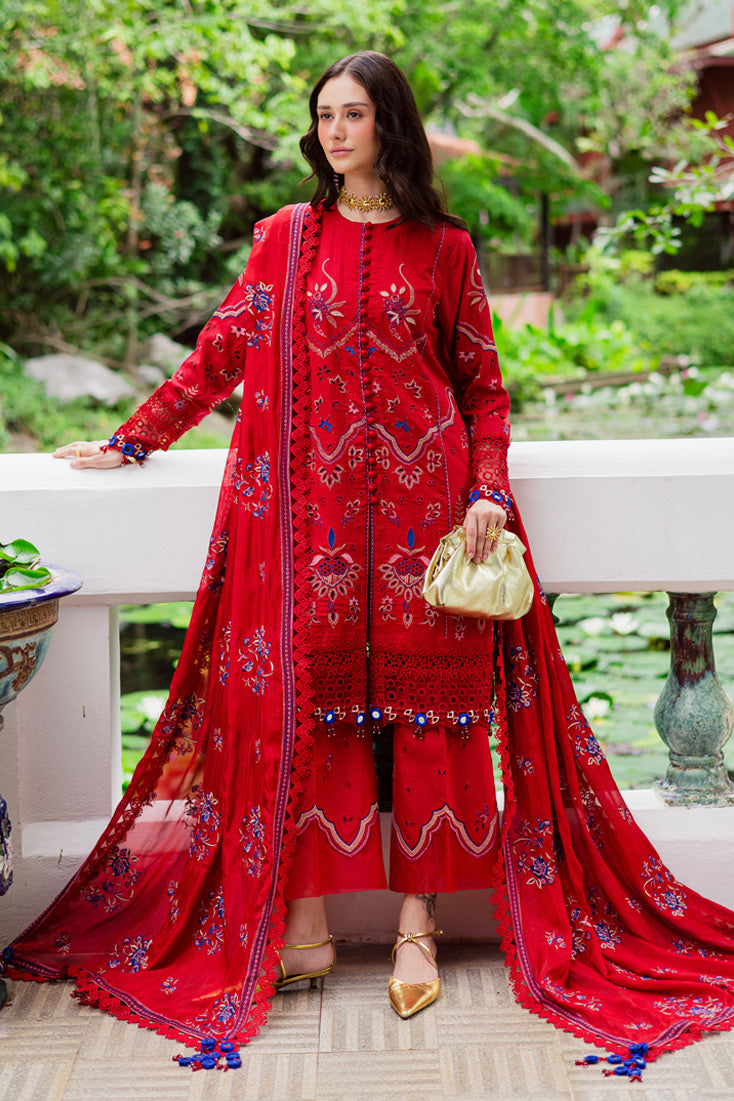 Marjjan | Bella Karandi 25 | MWK-40 A (RED) - Official Maryam Hussain - Agha Fabrics UK