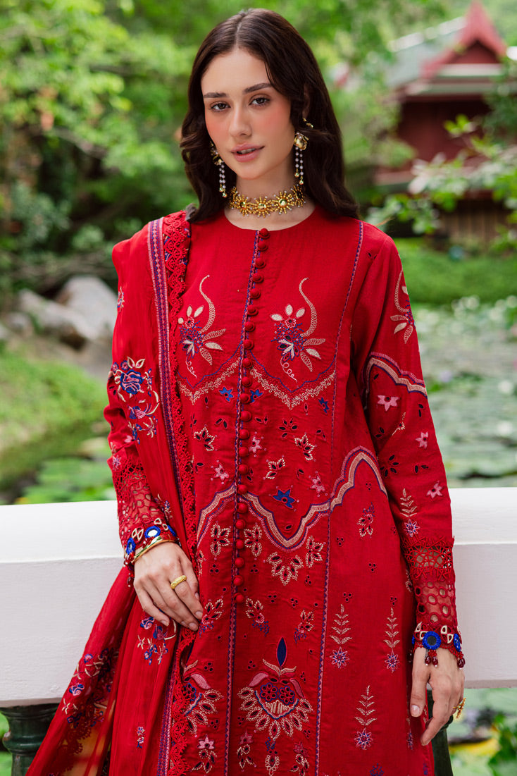 Marjjan | Bella Karandi 25 | MWK-40 A (RED) - Official Maryam Hussain - Agha Fabrics UK
