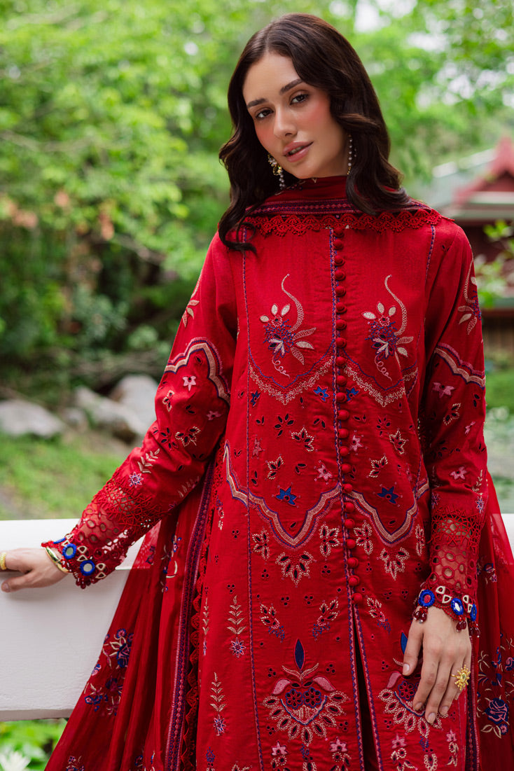 Marjjan | Bella Karandi 25 | MWK-40 A (RED) - Official Maryam Hussain - Agha Fabrics UK