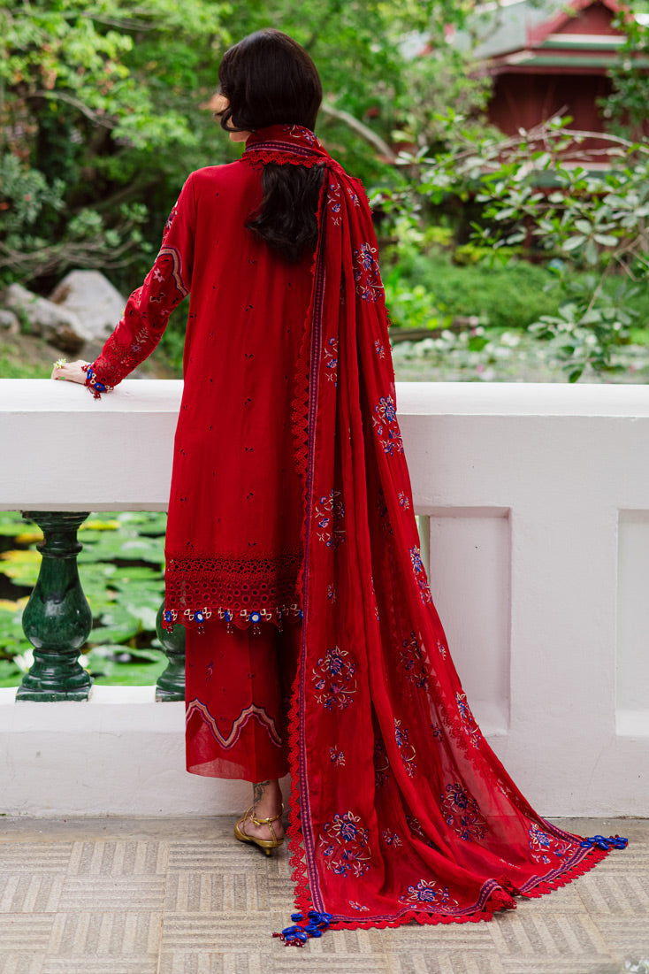 Marjjan | Bella Karandi 25 | MWK-40 A (RED) - Official Maryam Hussain - Agha Fabrics UK