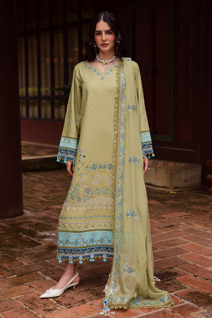 Marjjan | Bella Karandi 25 | MWK-42 A (OLIVE GREEN) - Official Marjjan - Agha Fabrics UK