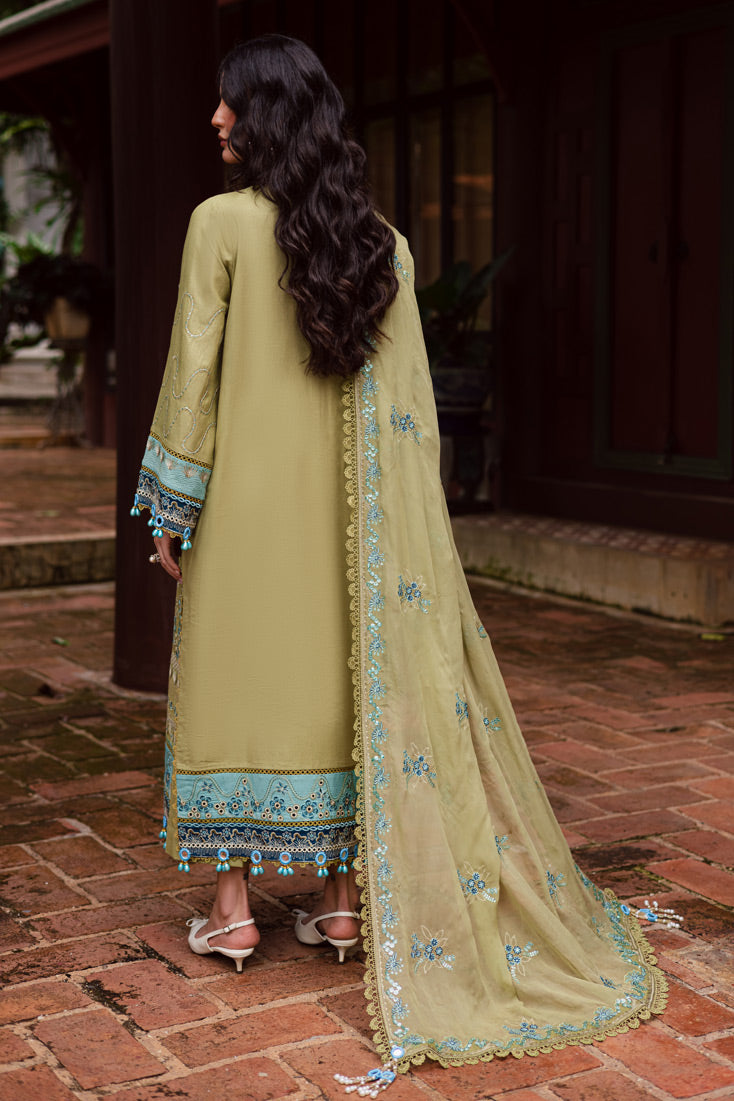 Marjjan | Bella Karandi 25 | MWK-42 A (OLIVE GREEN) - Official Marjjan - Agha Fabrics UK