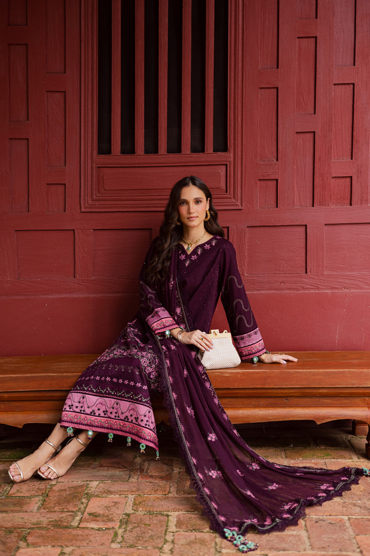 Marjjan | Bella Karandi 25 | MWK-42 B (MAGENTA) - Official Marjjan - Agha Fabrics UK