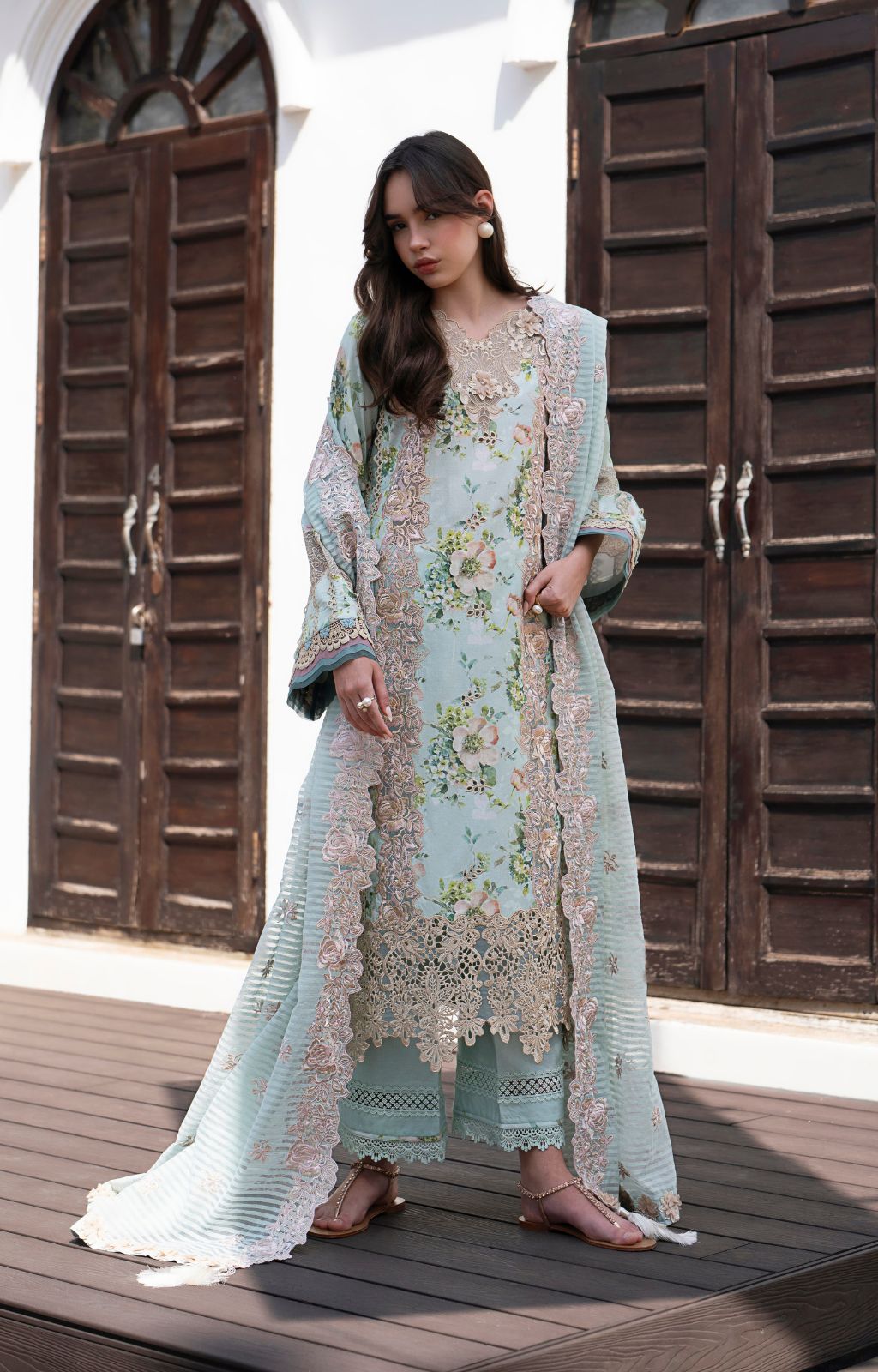 AJR Couture | Printakari Lawn 25 | Myrtle - Official AJR Couture - Agha Fabrics UK