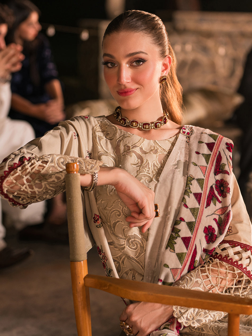 Mahnur | Nazakat Luxury Winter | KIVA - Official Mahgul - Agha Fabrics UK