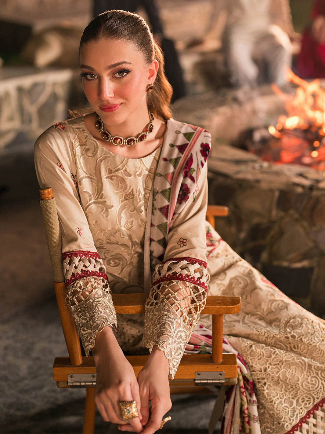 Mahnur | Nazakat Luxury Winter | KIVA - Official Mahgul - Agha Fabrics UK